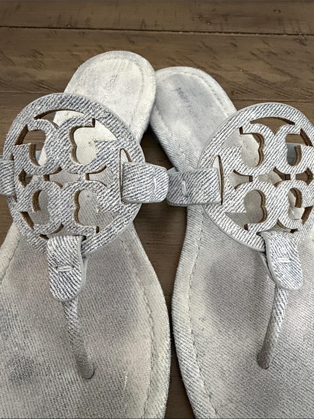 Tori Burch  Sandals light denim size 7.5 - Picture 3 of 4